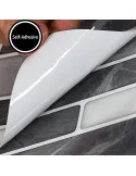 Plăci Autoadezive Art3d Backsplash Marmură, 30x30cm, Set 10 Bucăți