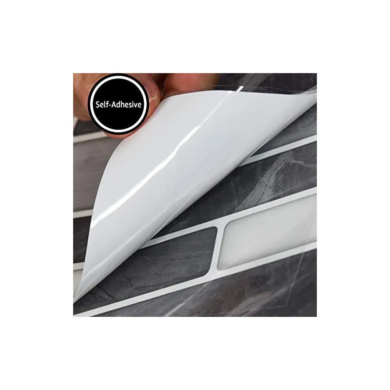 Plăci Autoadezive Art3d Backsplash Marmură, 30x30cm, Set 10 Bucăți