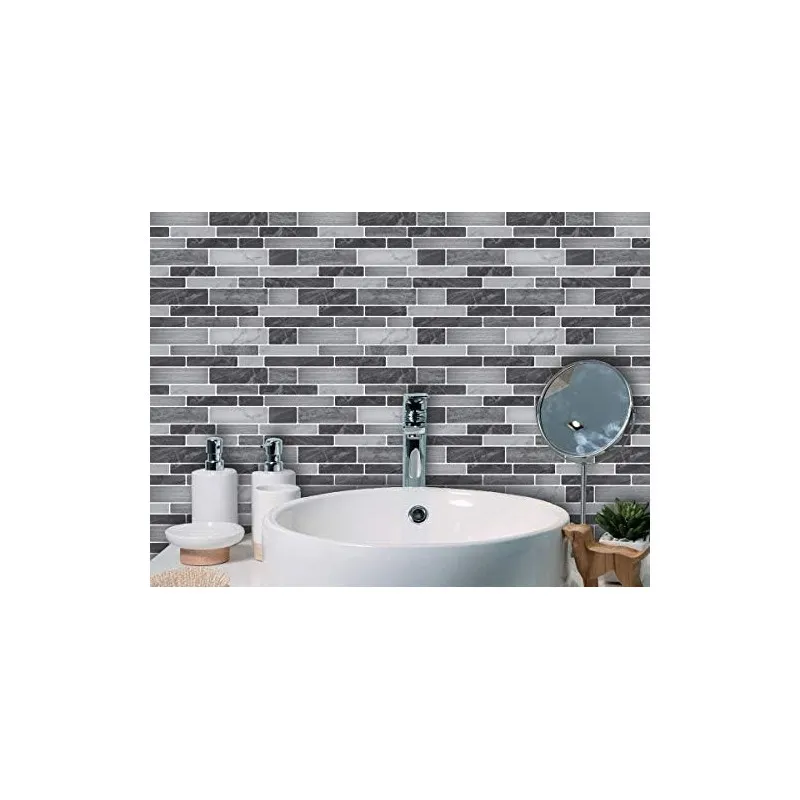 Plăci Autoadezive Art3d Backsplash Marmură, 30x30cm, Set 10 Bucăți
