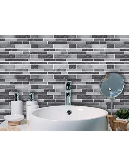 Plăci Autoadezive Art3d Backsplash Marmură, 30x30cm, Set 10 Bucăți
