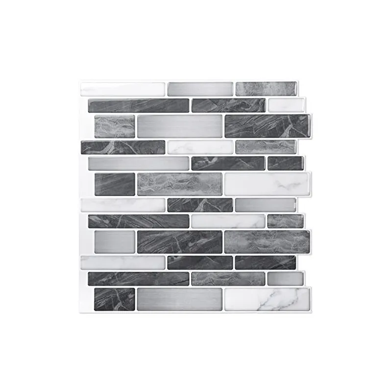 Plăci Autoadezive Art3d Backsplash Marmură, 30x30cm, Set 10 Bucăți