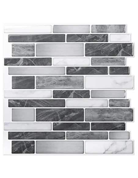 Plăci Autoadezive Art3d Backsplash Marmură, 30x30cm, Set 10 Bucăți