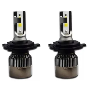 Set 2 becuri LED auto R6 H4 80W - 4000Lm 6000k