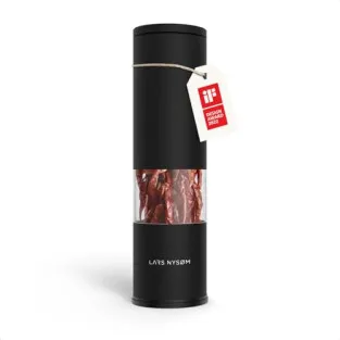LARS NYSØM Chili Mill with Stainless Steel Cutting Blade | Premium Chili Cutter | Stylish Spice Mill (Carbon Black)