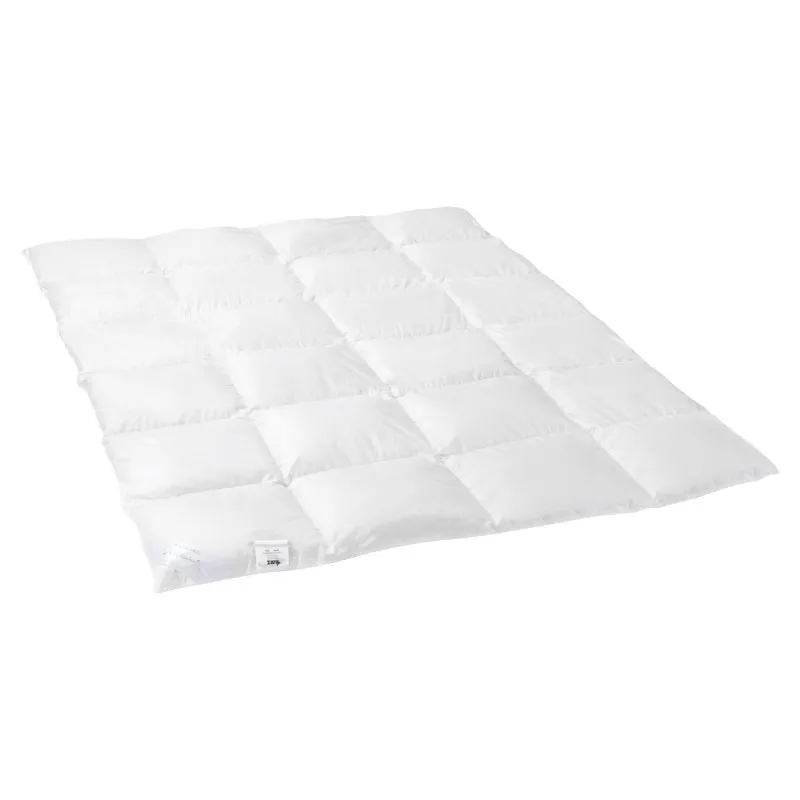 Pilotă de Vară Apsmile, 200x200 cm, Puf și Pene de Gâscă, Bumbac Egiptean, Certificată RDS