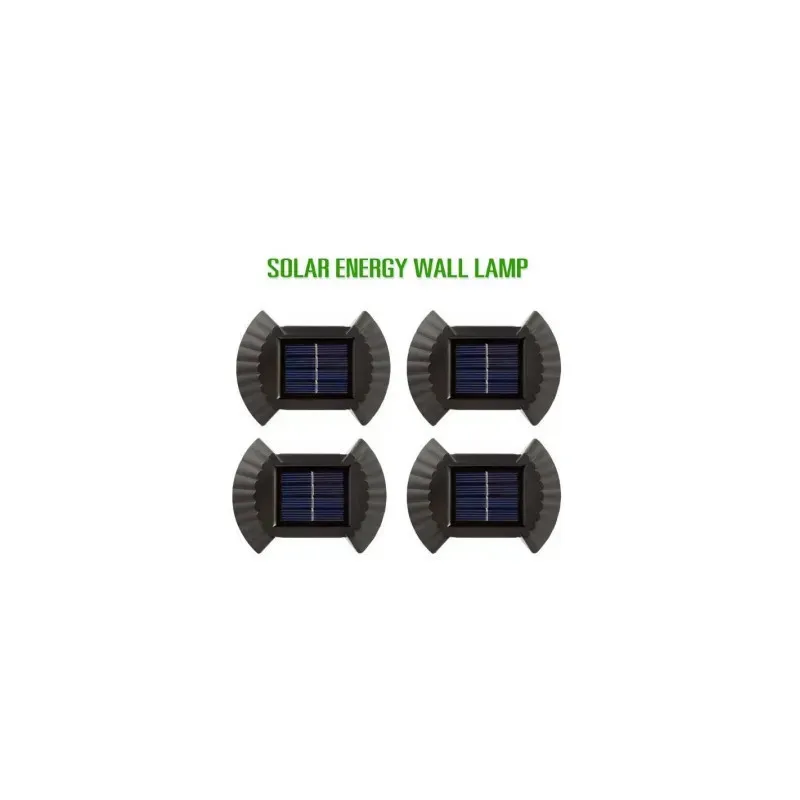 Set 4 Lampi Solare cu senzor cu lumina bidirectionala, rezistenta la apa