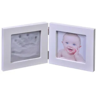 Kit amprenta 2D mulaj bebe + rama foto din lemn 2