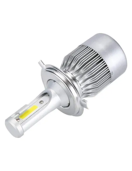 Set 2 becuri auto LED C6 H4 6000K cu 2 faze