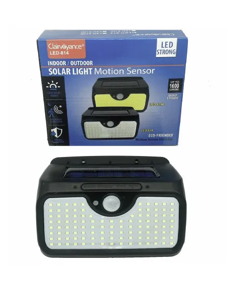 Lampa cu panou solar, 107 LED-uri si senzor de