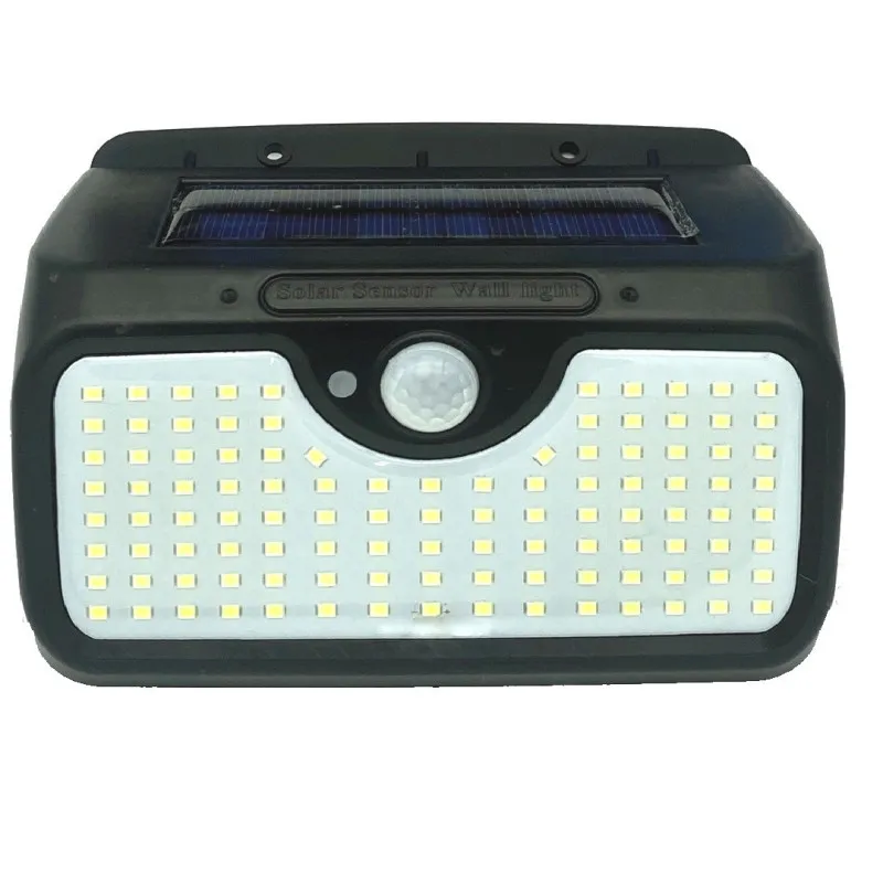 Lampa cu panou solar, 107 LED-uri si senzor de