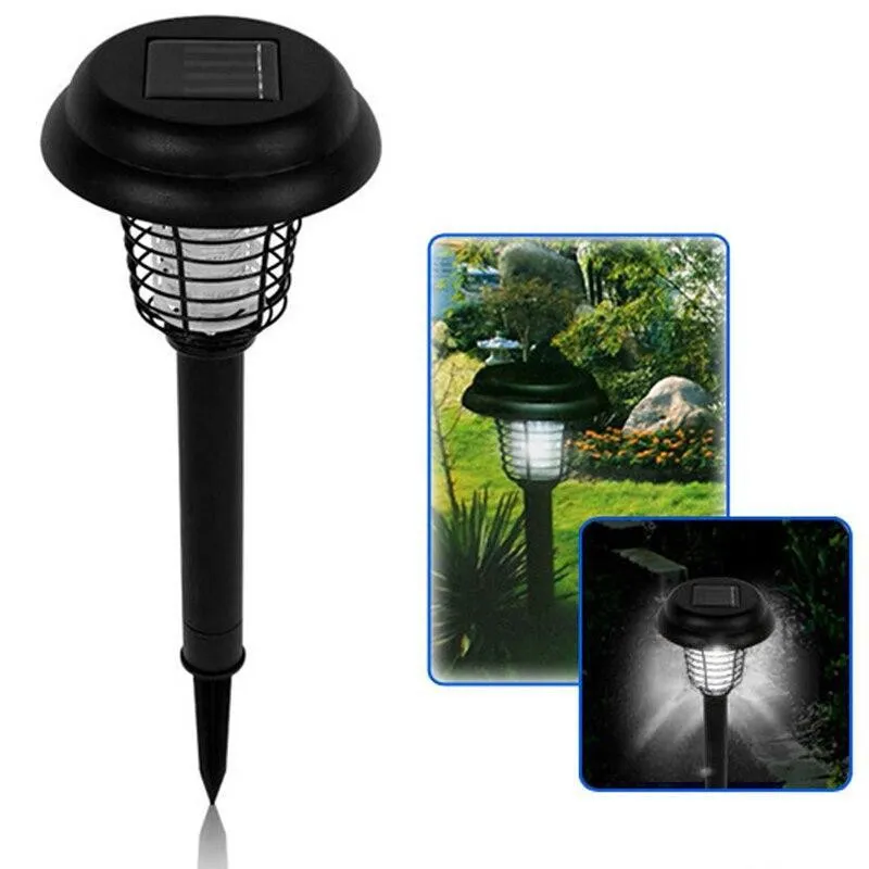 Set 2x Felinar solar LED cu lumină UV anti insecte ,42cm