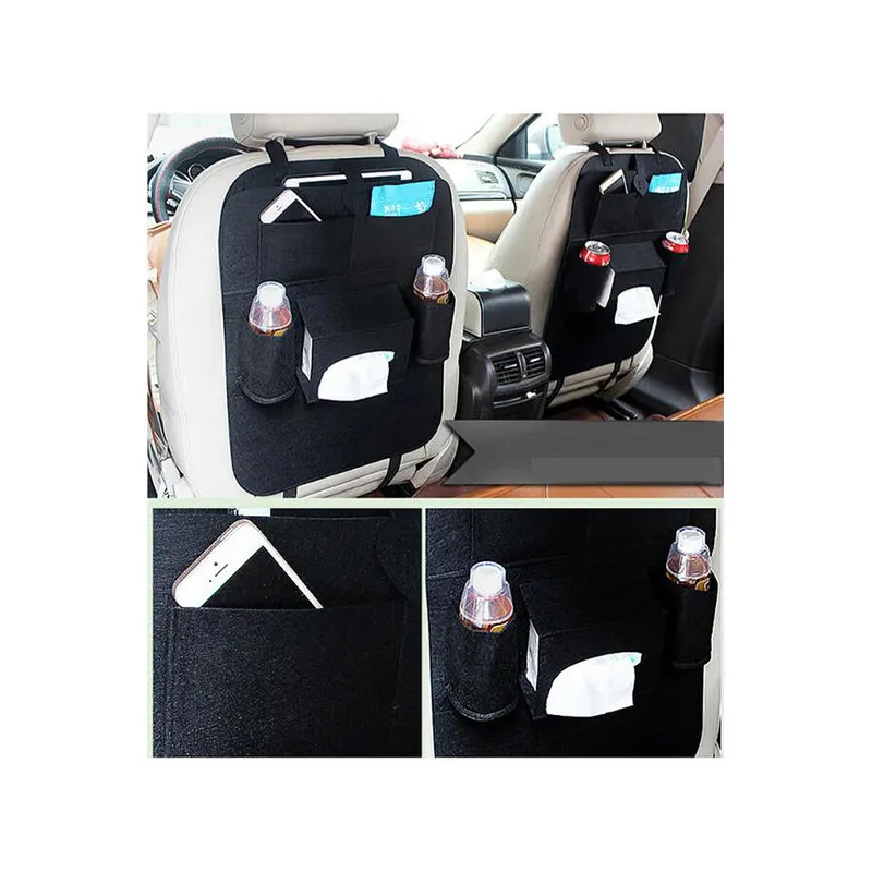 Set 2 organizatoare auto scaun, material textil