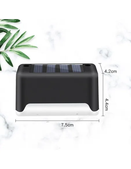 Set 4 lampi solare pentru trepte sau balcon cu senzor de lumina