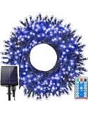 Instalatie solara sir 300 LED cu panou solar si controle,lungime 30 metri