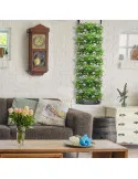 Jardiniera verticala, neagra, cu 6 buzunare, 100 x 30 cm