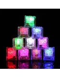 Set 12 Ice Cub LED, cuburi de gheata cu lumina intermitenta,reutilizabile