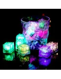 Set 12 Ice Cub LED, cuburi de gheata cu lumina intermitenta,reutilizabile