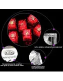 Set 12 Ice Cub LED, cuburi de gheata cu lumina intermitenta,reutilizabile