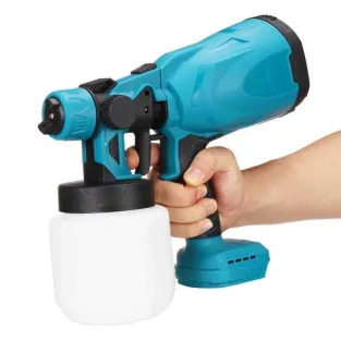 Pistol de vopsit cu 2 acumulatori, 24V, rezervor 800 ML, putere 650 ML/ min