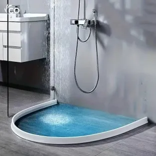 Opritor apa , garnitura silicon flexibil cu banda adeziva, 150cm, alb
