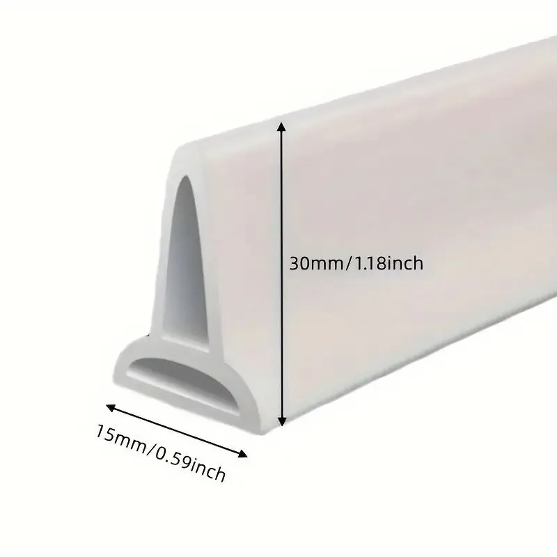 Opritor apa , garnitura silicon flexibil cu banda adeziva, 150cm, alb
