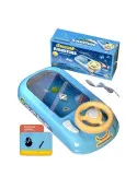 Jucarie Interactiva volan de condus cu circuit curse, sunete si functii, alimentare USB, pentru Copii 3-6 Ani