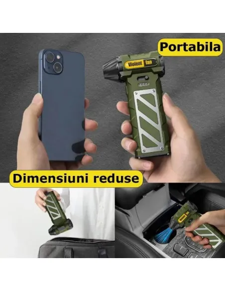 Suflantă Turbo Fără Fir 110.000 RPM, Baterie 4000mAh | Red-Mag