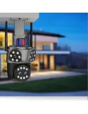 Camera WiFi JORTAN JT-8856 6MP 4 Lentile Zoom Alarma