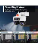 Camera WiFi JORTAN 8 Triple Lens 9MP 360° Alarma Exterior