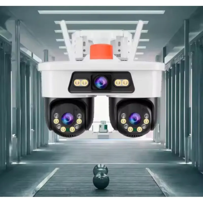 Camera WiFi JORTAN 8 Triple Lens 9MP 360° Alarma Exterior