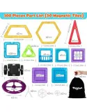 Blocuri Magnetice Theefun 100 Piese, Jucărie 3-8 Ani