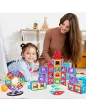 Blocuri Magnetice Theefun 100 Piese, Jucărie 3-8 Ani