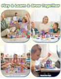 Blocuri Magnetice Theefun 100 Piese, Jucărie 3-8 Ani