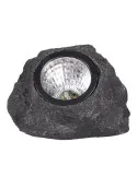 Set 2 Lămpi Solare Piatră Decorative, LED, Senzor Lumină