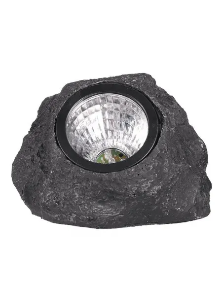 Set 2 Lămpi Solare Piatră Decorative, LED, Senzor Lumină