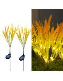 Set 2 Lămpi Solare Decorative Spice de Grâu 60 cm, IP66, LED cu Senzor Lumină