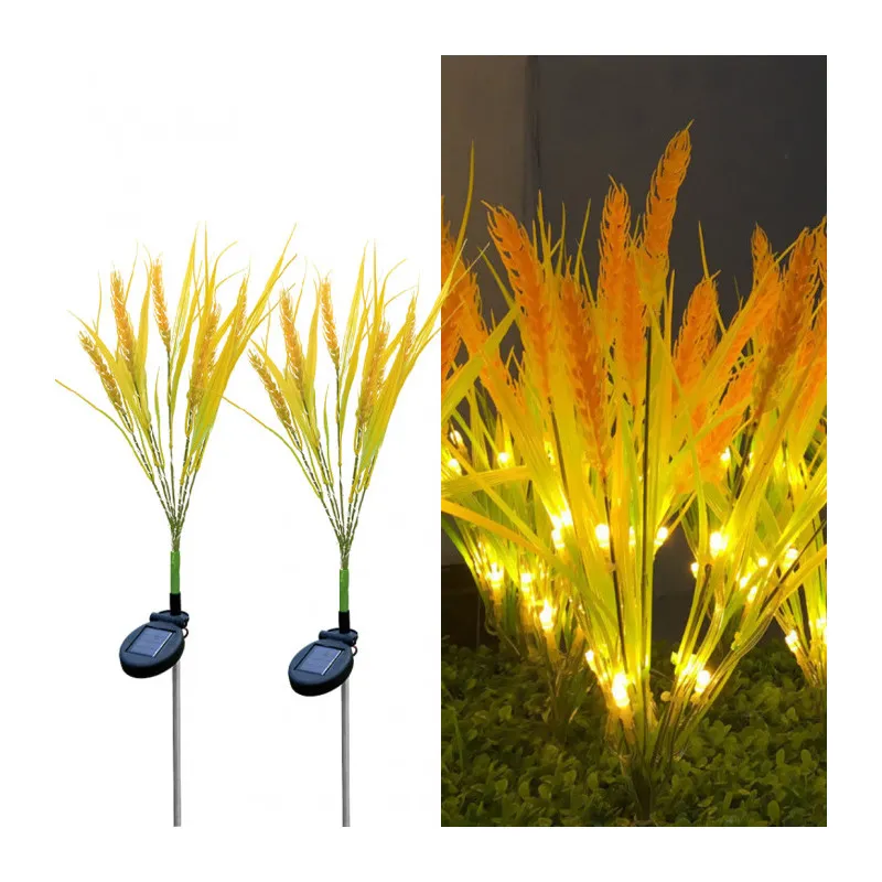 Set 2 Lămpi Solare Decorative Spice de Grâu 60 cm, IP66, LED cu Senzor Lumină