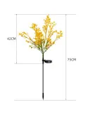 Set 2 Lămpi Solare LED Flori Rapiță IP66, 75 cm