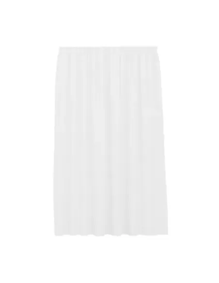 Set 4 perdele MIULEE, din voal transparent, prindere pe bara, 140 x 175 cm, culoare alb