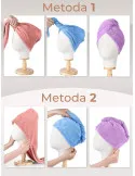 Prosop-turban pentru uscarea părului
