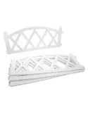 Set 10 x gard decorativ, plastic alb 59.5x33 cm