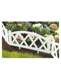 Set 10 x gard decorativ, plastic alb 59.5x33 cm