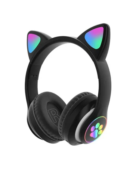 Casti audio Wireless, urechi de pisica, iluminare