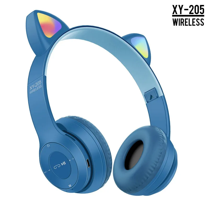Casti audio Wireless, urechi de pisica, iluminare