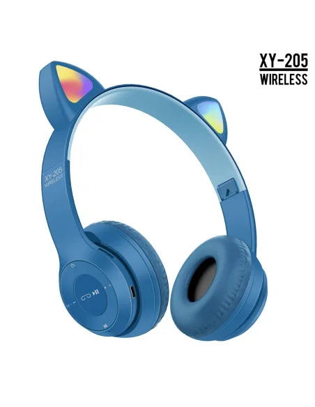 Casti audio Wireless, urechi de pisica, iluminare