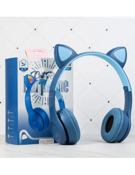 Casti audio Wireless, urechi de pisica, iluminare