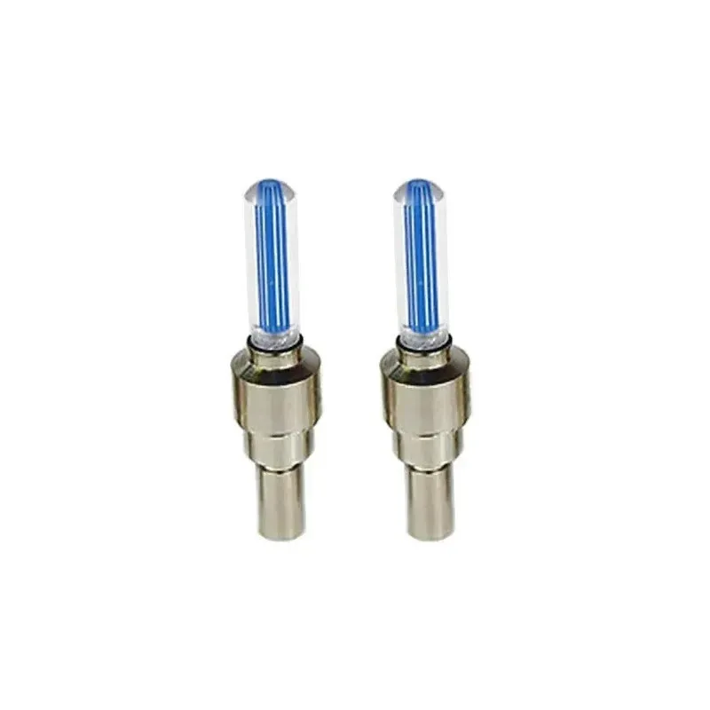 Set 2 capace ventil pentru auto, bicicleta sau motocicleta, cu led-uri colorate