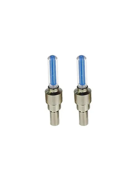 Set 2 capace ventil pentru auto, bicicleta sau motocicleta, cu led-uri colorate