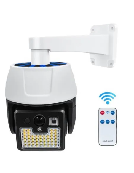 2 X Camera solara falsa, 44 LED SMD, cu senzor de miscare si telecomanda