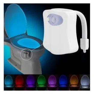 Lampa LED pentru vasul de toaleta cu senzor de